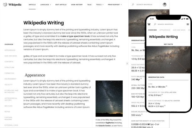 Wikipedia Writing